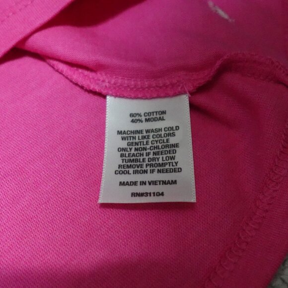 Crown & Ivy T-Shirt Top Women's XS Pink Scoop Neck Short Sleeve Pullover - Picture 4 of 11
